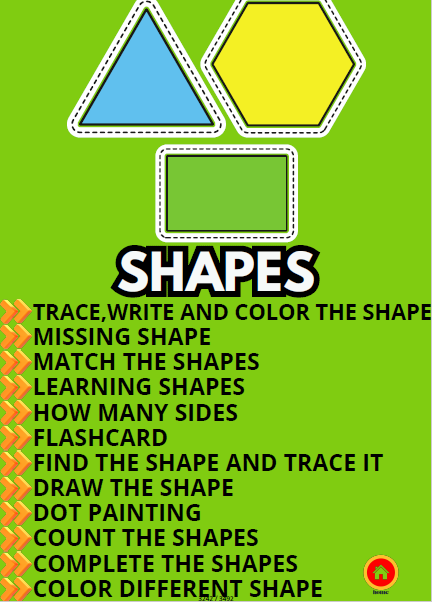 Early Skills Mega Workbook for Kids with clickable menu -PlayfulPages
